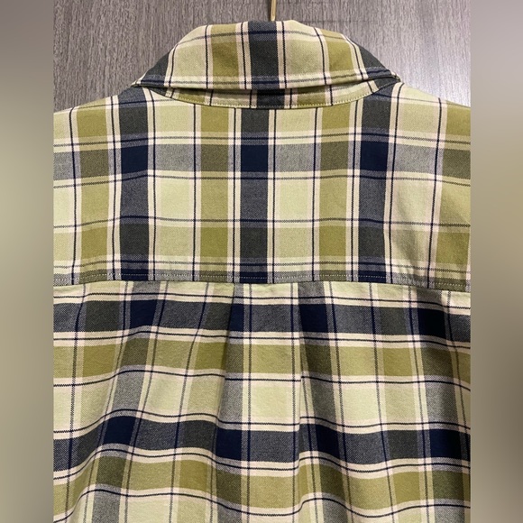 Nordstrom PURE STUFF Button Up Shirt - Green & Blue Plaid - Size Large - Picture 9 of 11